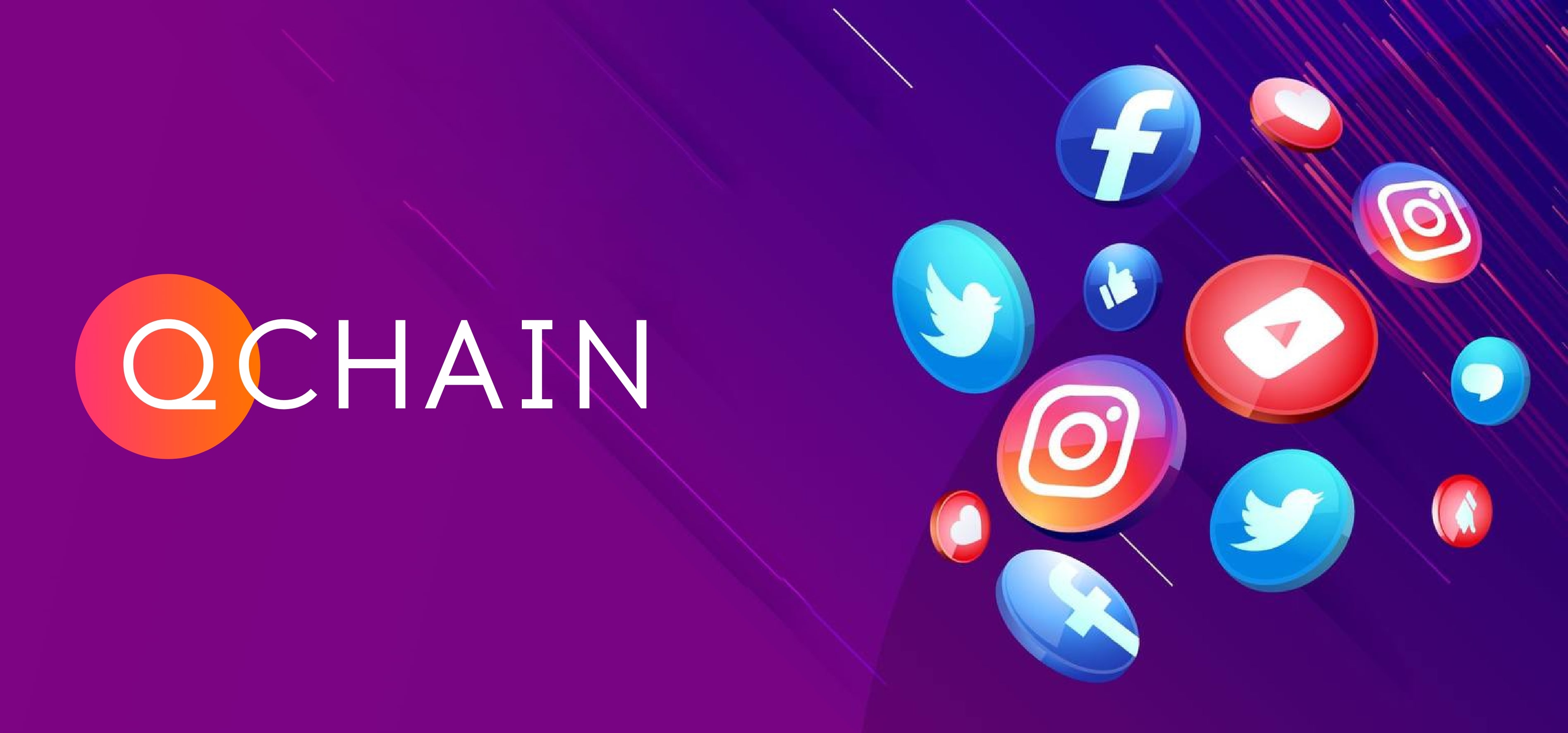 Qchain in social networks