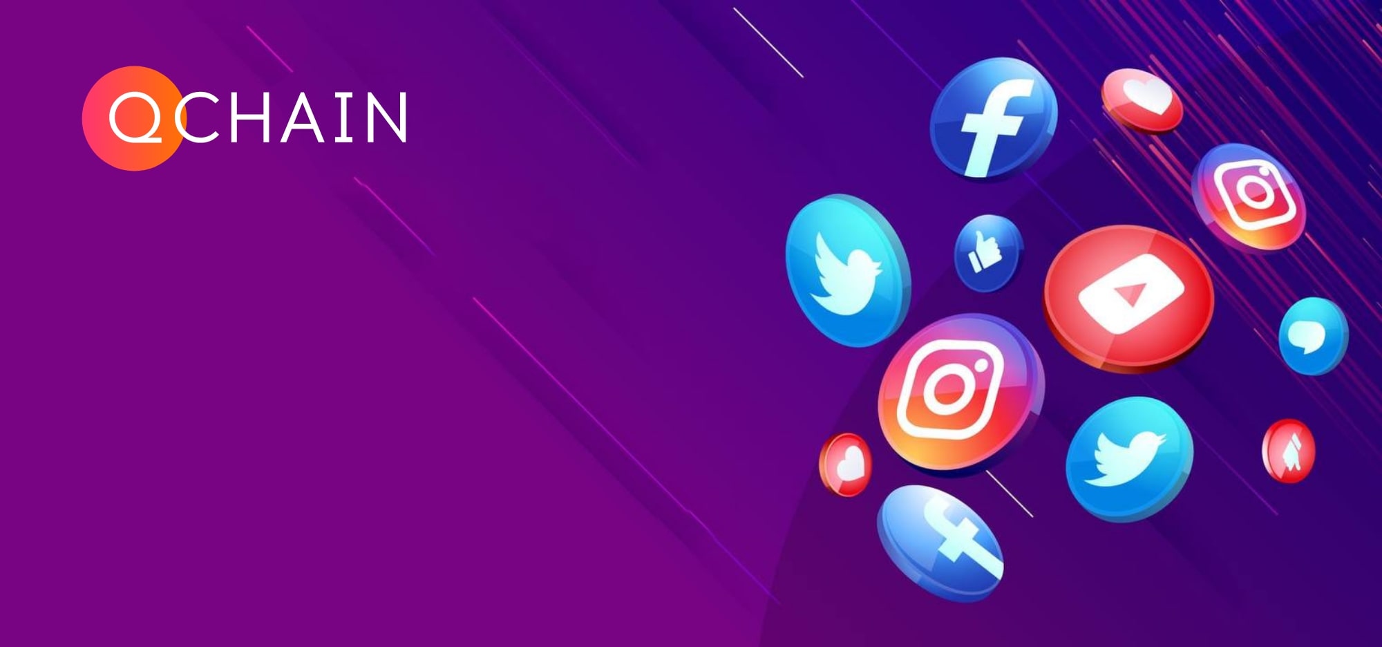 Qchain in social networks