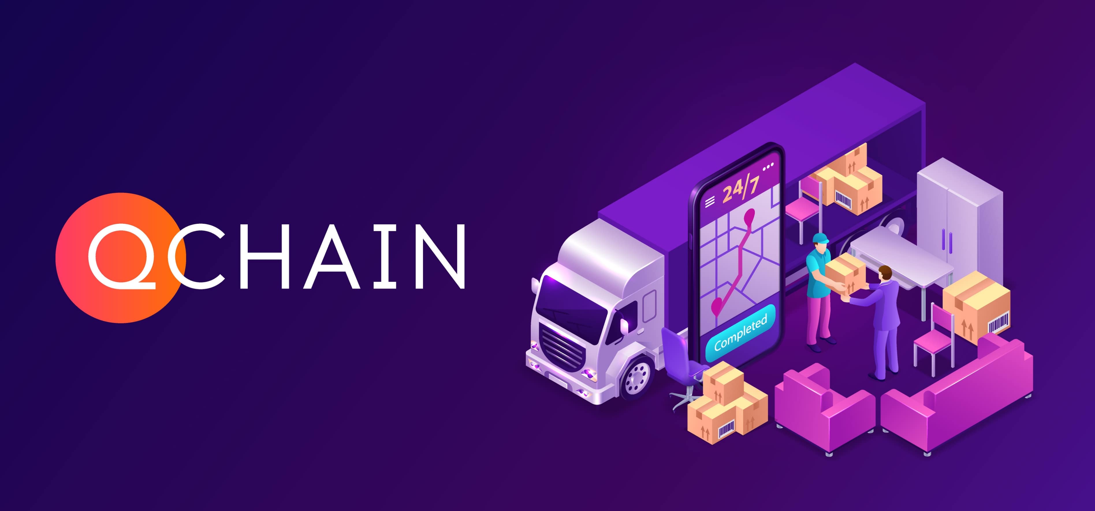 Qchain for Supply chain and Logistics